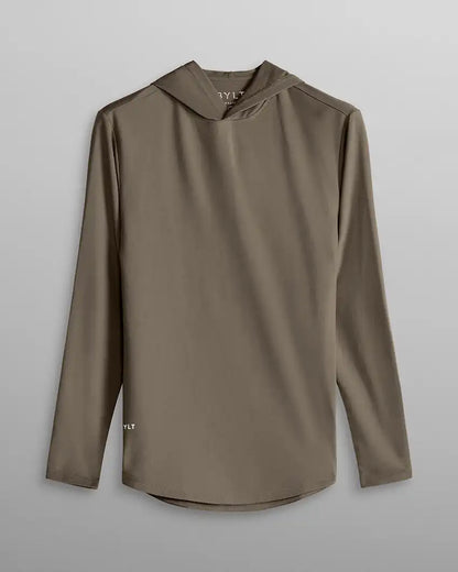 Hooded Drop-Cut Long Sleeve