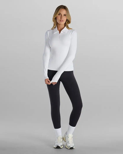 Balm Zip Long Sleeve Polo