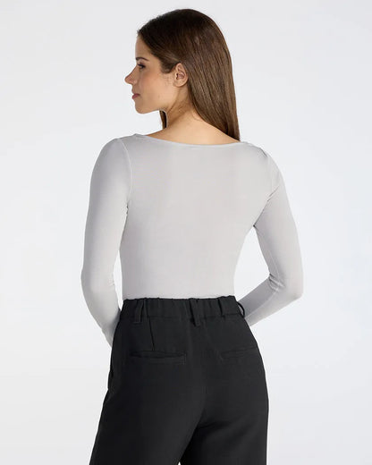 Drift Fitted Boat Neck Long Sleeve