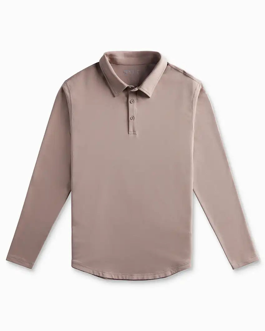 Drop-Cut Long Sleeve: LUX Polo
