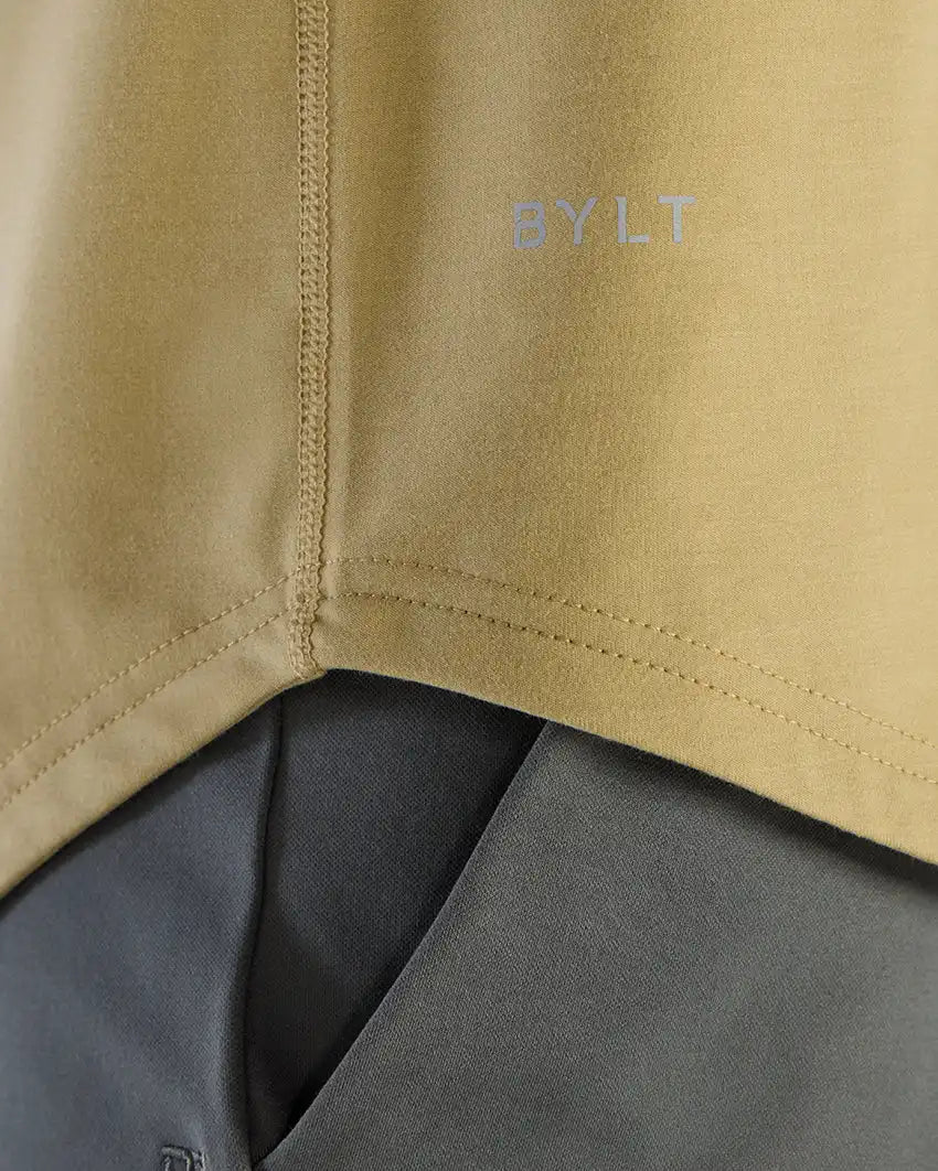 Henley Drop-Cut Long Sleeve: BYLT Signature