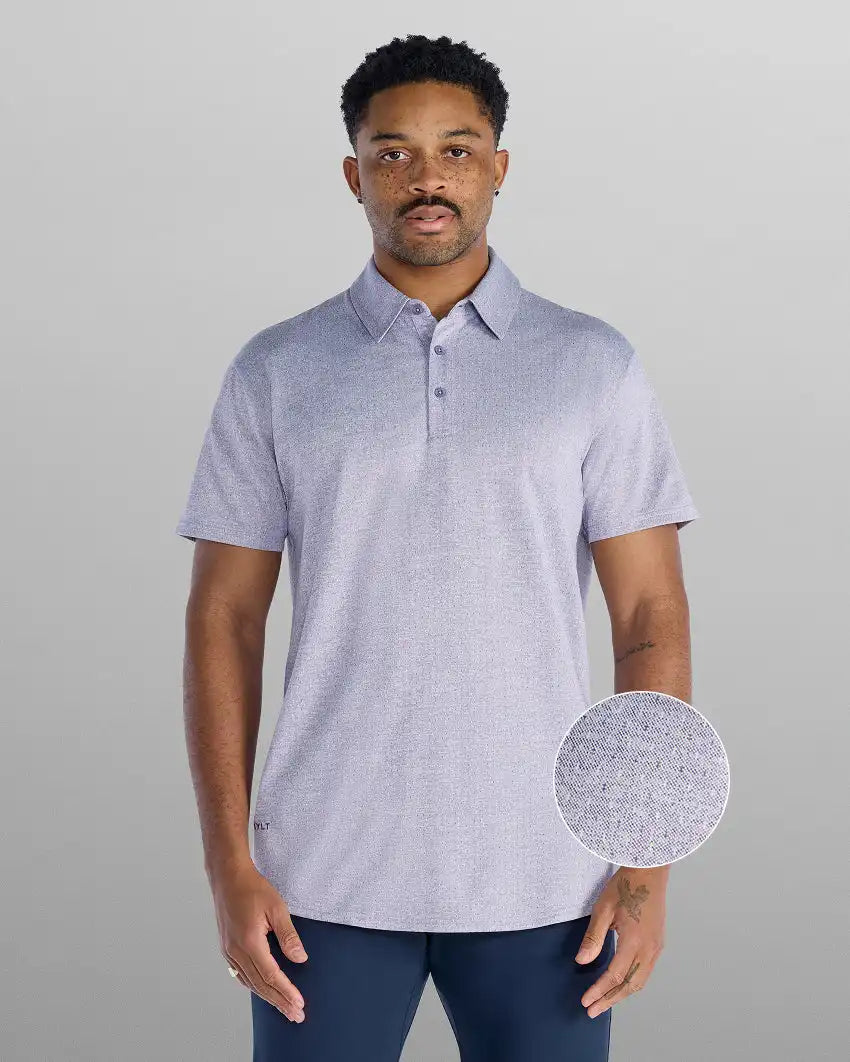 Heather Printed Polo