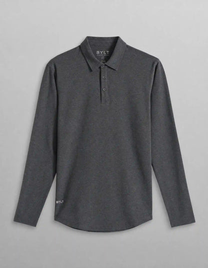 Drop-Cut Long Sleeve: LUX Polo