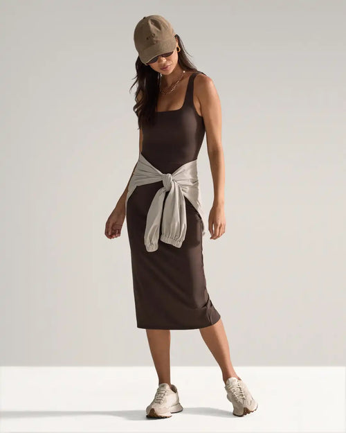 Balm Squareneck Midi Dress