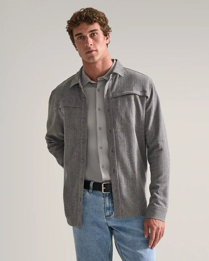 Framework Textured Knit Overshirt