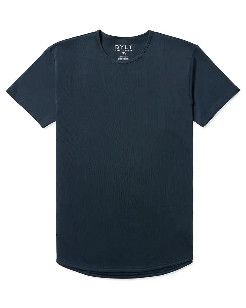 Cotton Short Sleeve Drop-Cut