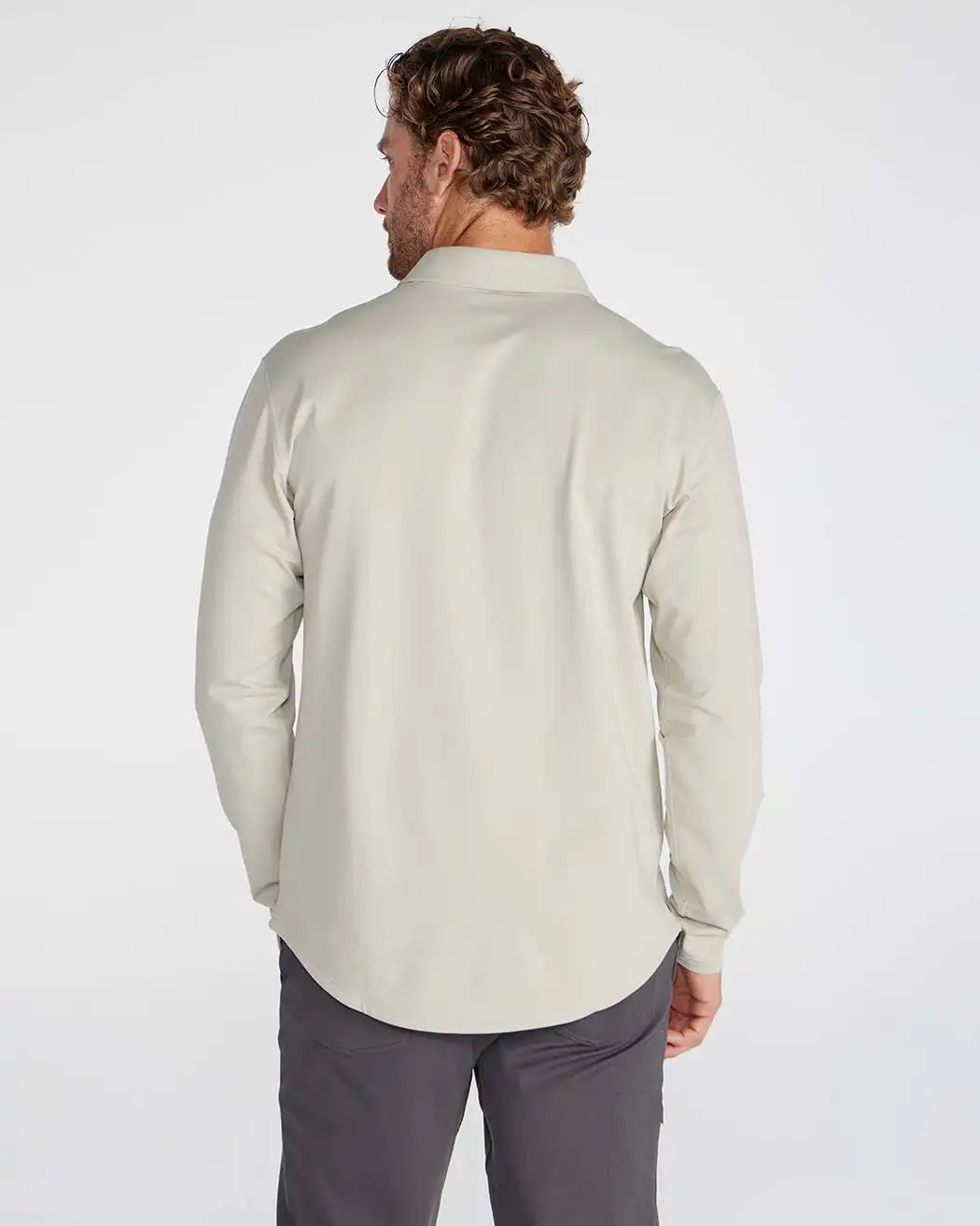 Drop-Cut Long Sleeve: LUX Polo