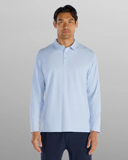 Pulse Long Sleeve Split-Hem Polo