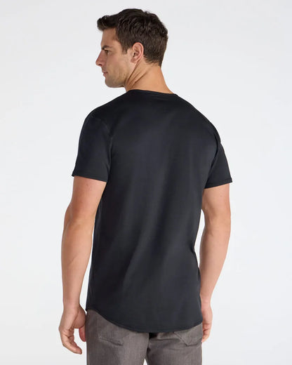 Cotton Short Sleeve Drop-Cut