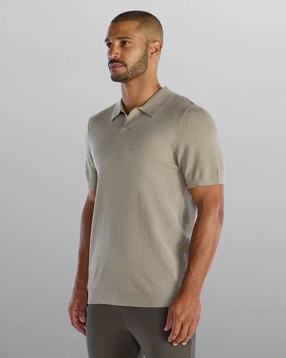 Textured Knit Polo