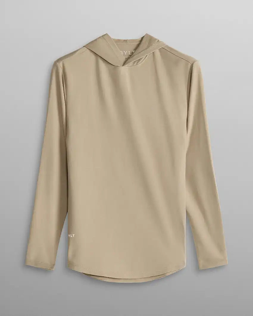 Hooded Drop-Cut Long Sleeve