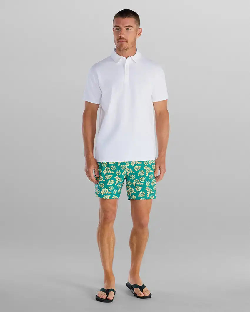 Slub Split Hem Polo