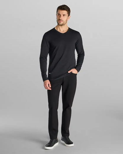 V-Neck Long Sleeve Drop-Cut: LUX
