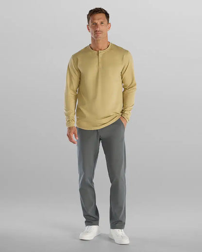 Henley Drop-Cut Long Sleeve: BYLT Signature