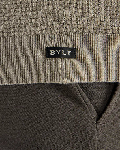 Textured Knit Polo