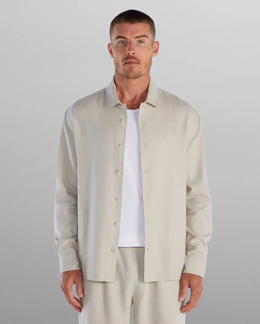 Back to Basics Linen Long Sleeve Button Down