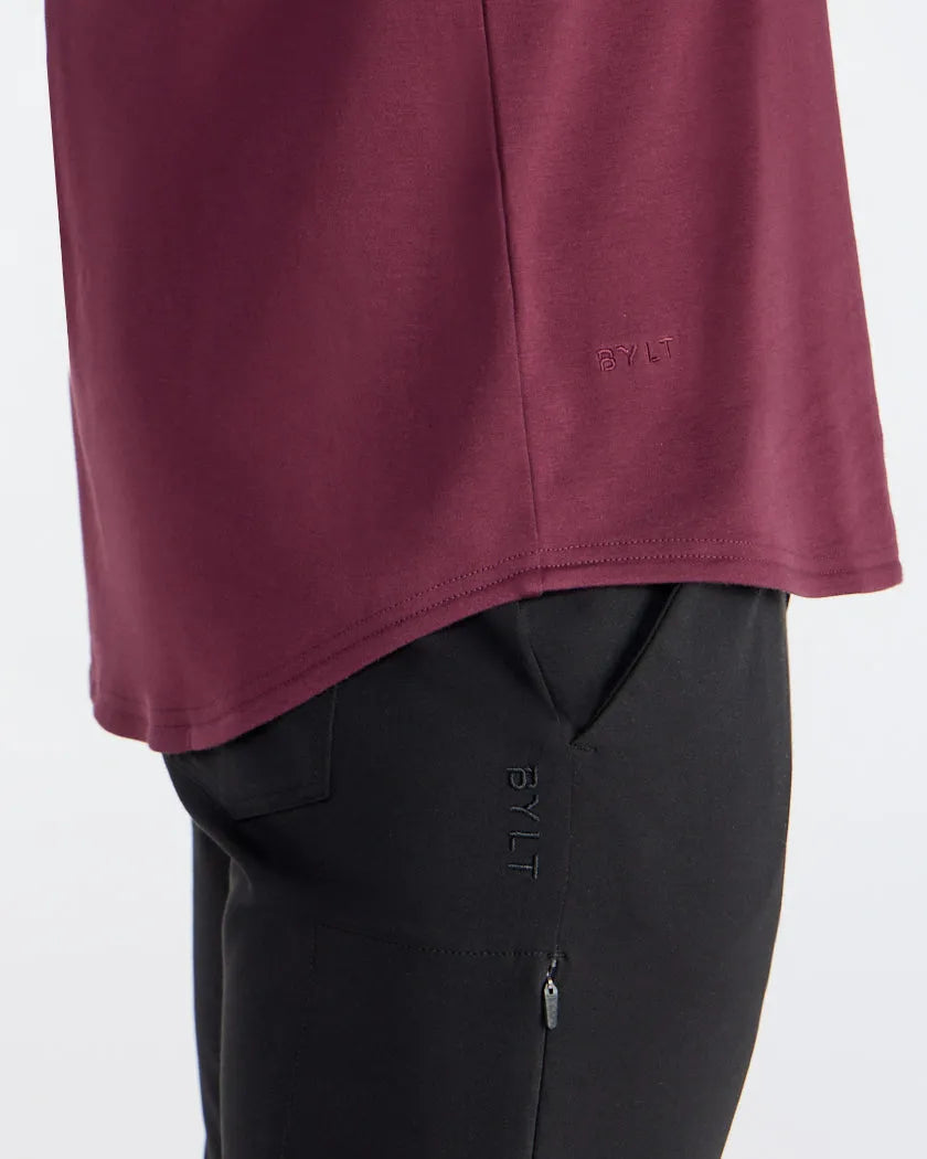 Cotton Short Sleeve Drop-Cut