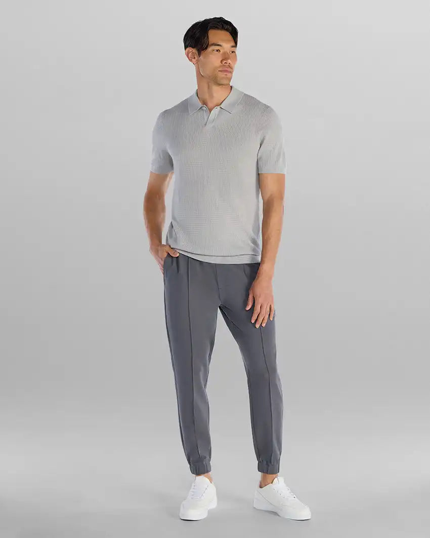 Textured Knit Polo