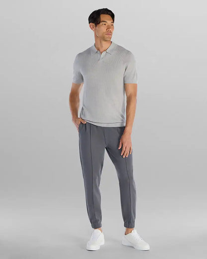 Textured Knit Polo