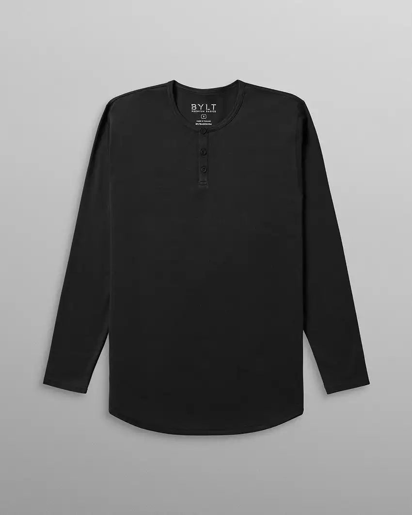 Cotton Long Sleeve Henley