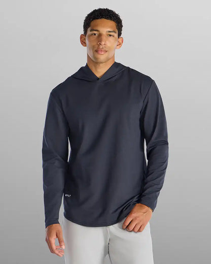 Hooded Drop-Cut Long Sleeve