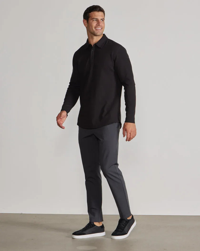 Thermal Long Sleeve Polo