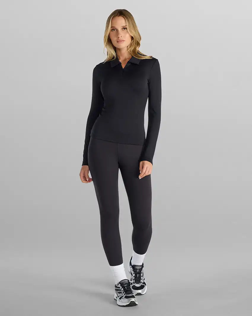 Balm Zip Long Sleeve Polo