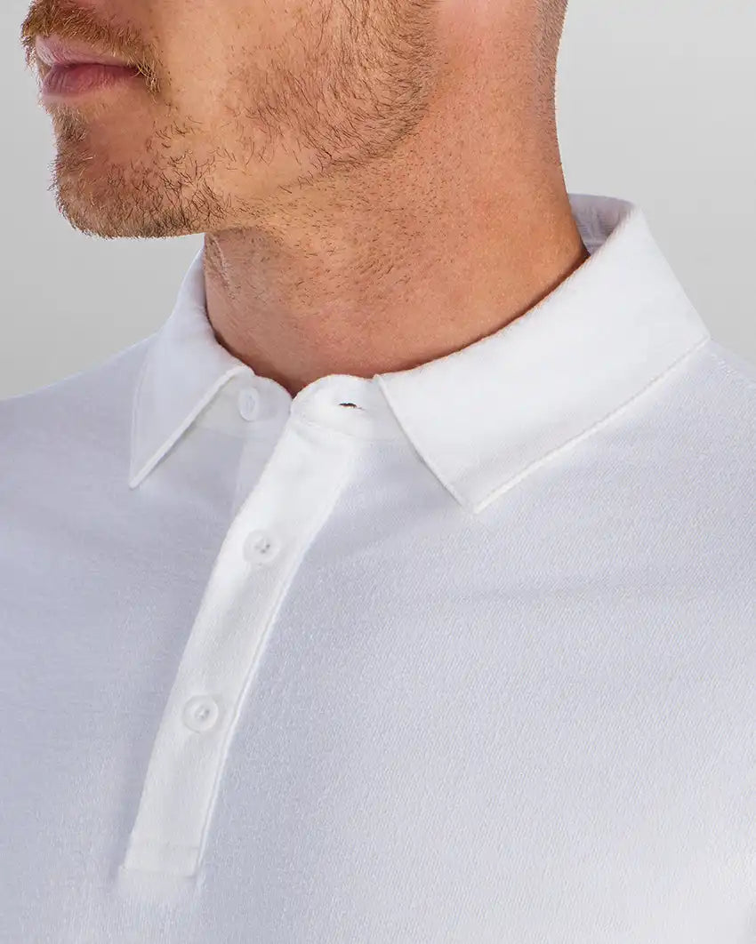 Slub Split Hem Polo