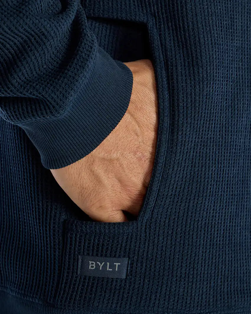 Heavyweight Waffle Crewneck