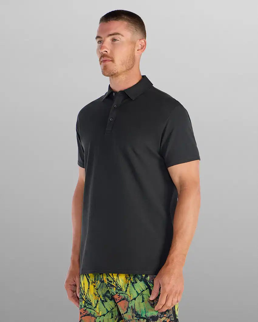 Slub Split Hem Polo
