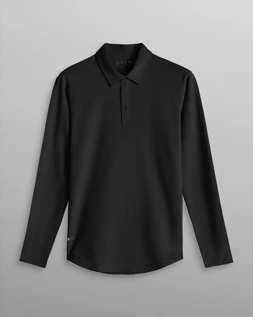 Drop-Cut Long Sleeve: LUX Polo