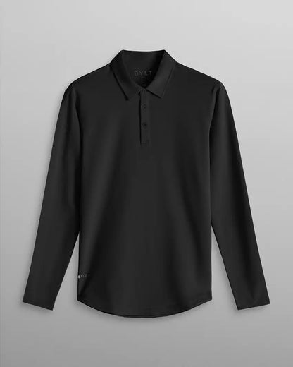 Drop-Cut Long Sleeve: LUX Polo