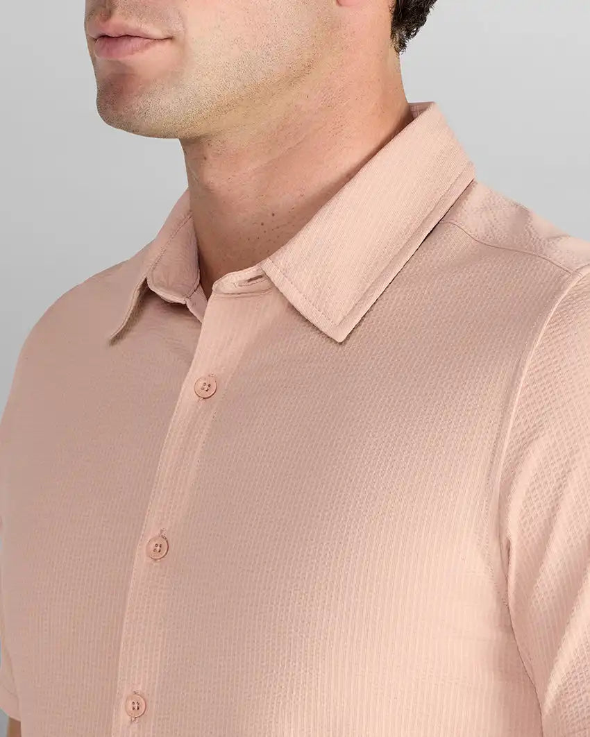 Seersucker Short Sleeve Button Down