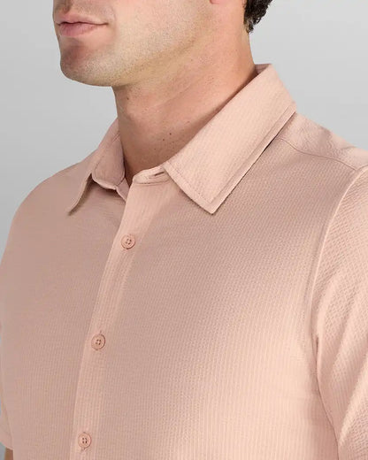 Seersucker Short Sleeve Button Down