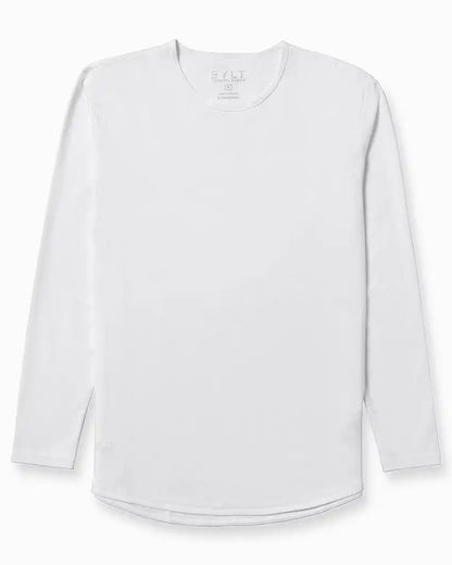 Cotton Long Sleeve Drop-Cut