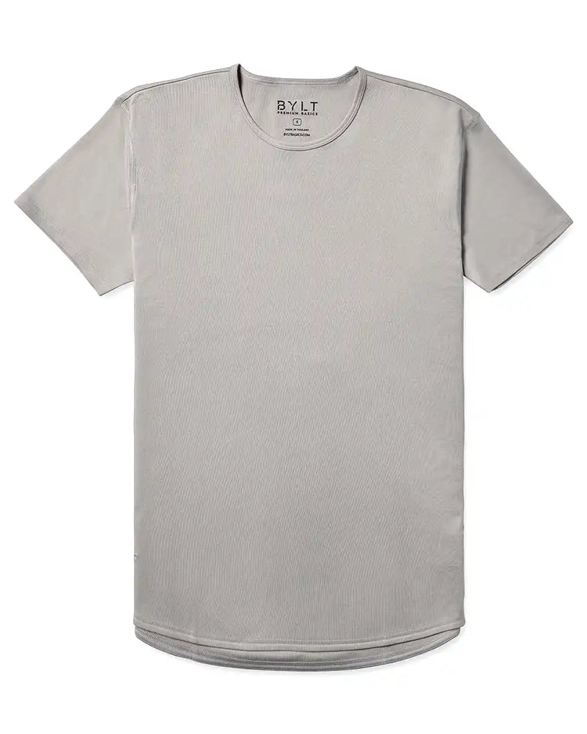 Cotton Short Sleeve Drop-Cut