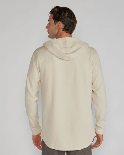 Thermal Hooded Drop-Cut Long Sleeve