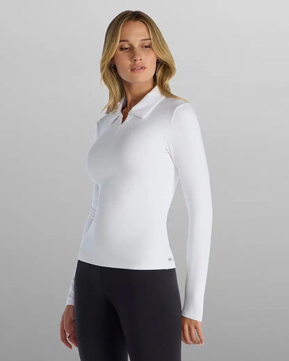 Balm Zip Long Sleeve Polo