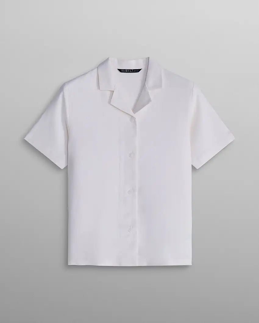 Women's Back to Basics Linen Camp Collar