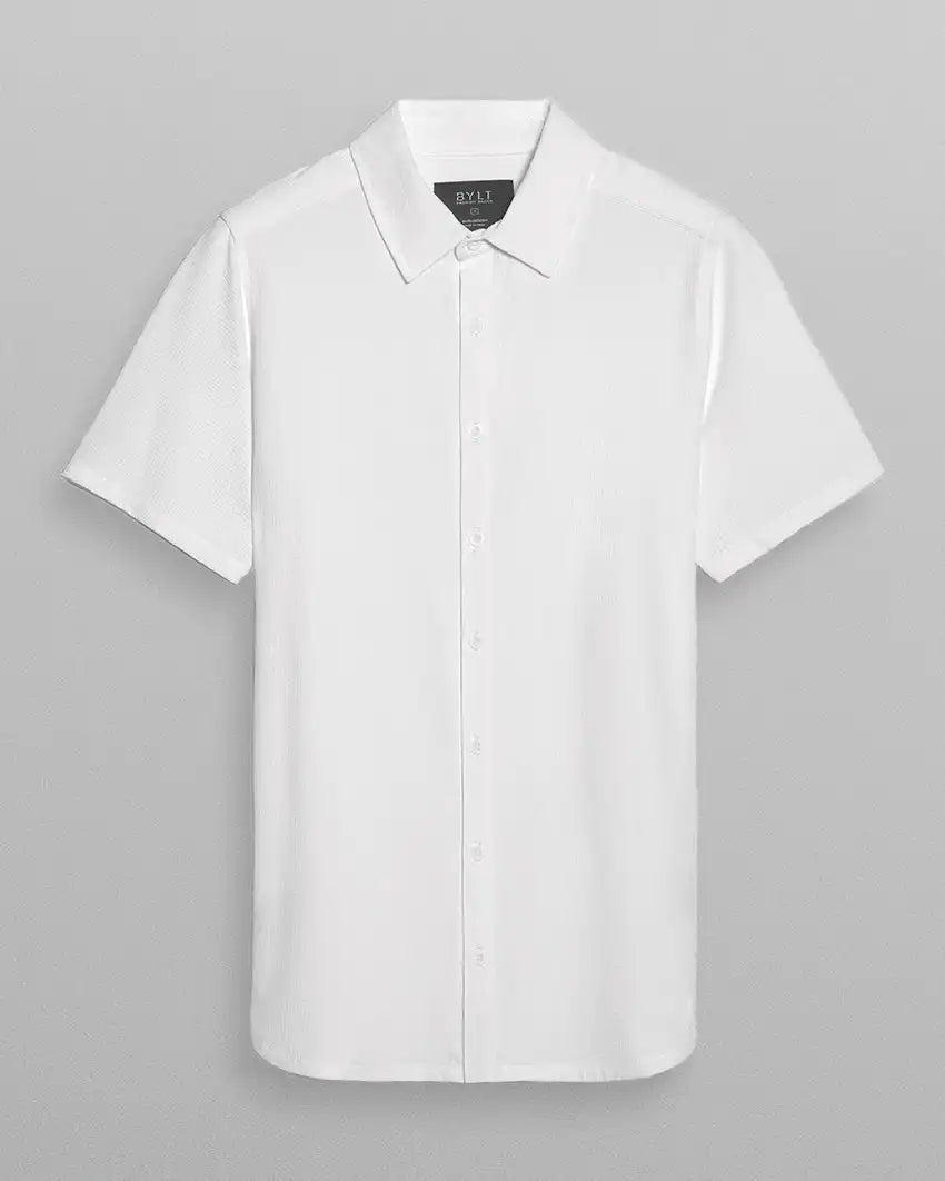 Seersucker Short Sleeve Button Down