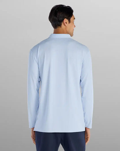 Pulse Long Sleeve Split-Hem Polo