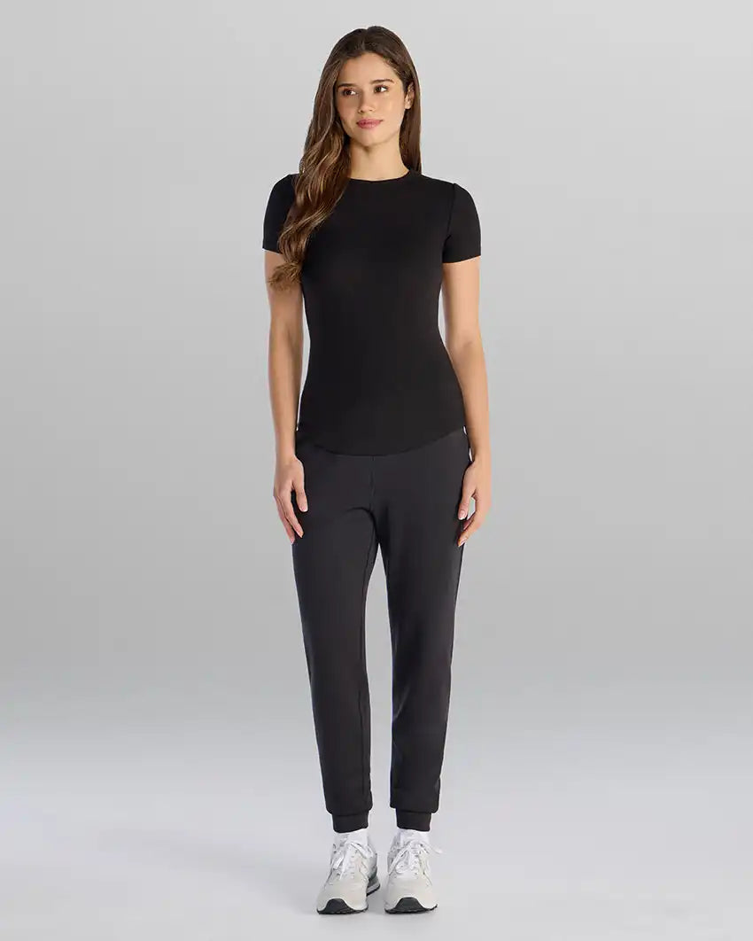 Modal Micro Rib Fitted Drop-Cut