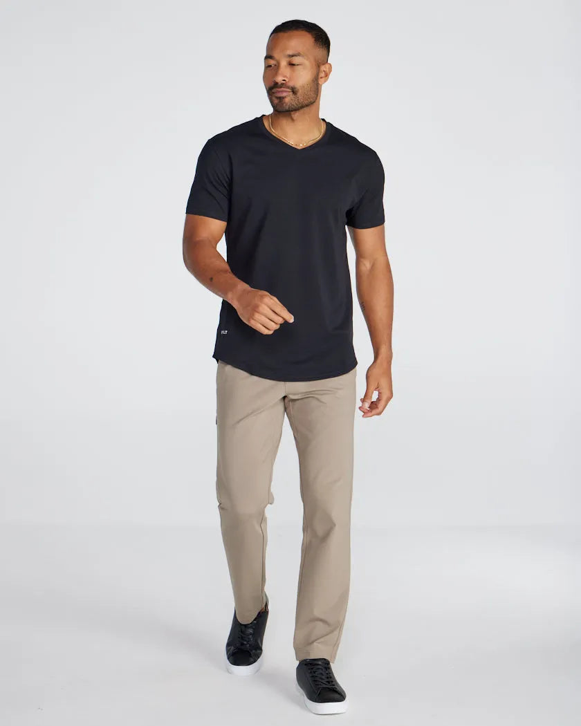 Drop-Cut V-Neck: BYLT Signature