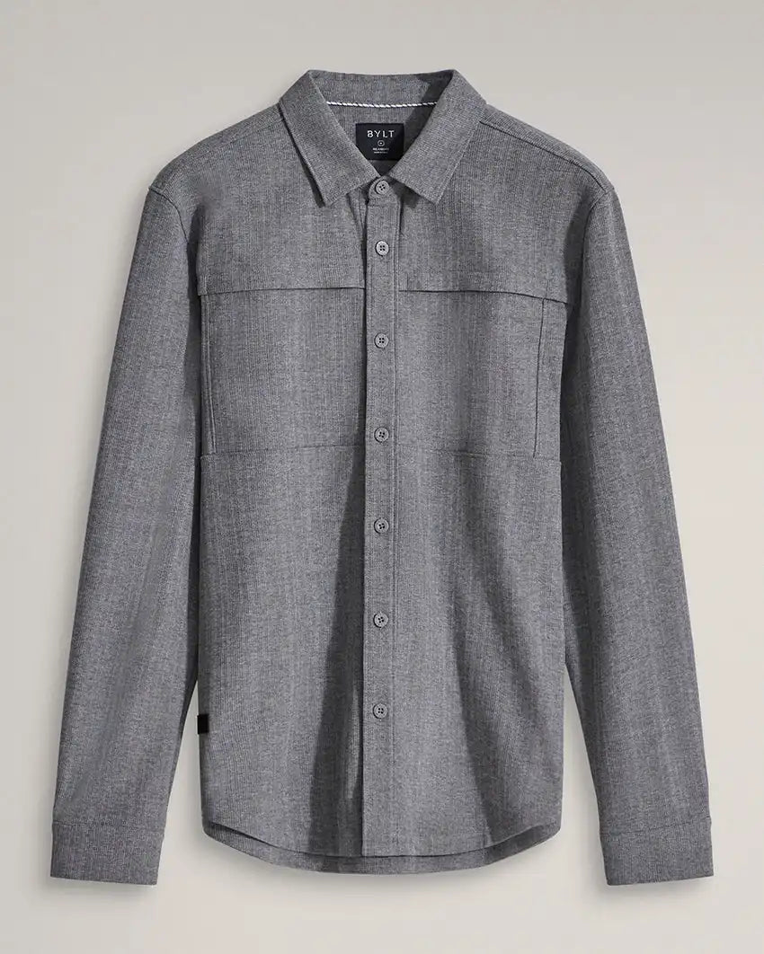 Framework Textured Knit Overshirt