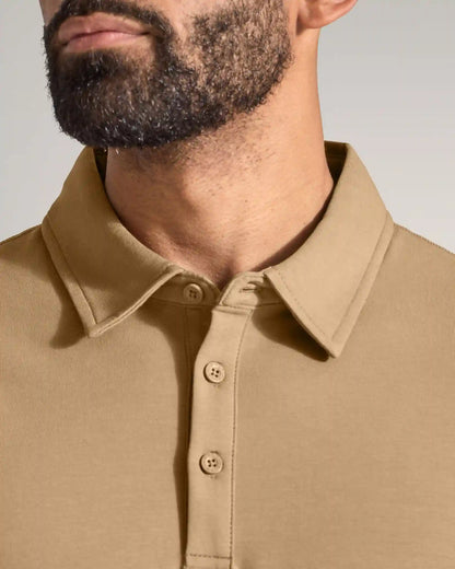 Drop-Cut Long Sleeve: LUX Polo