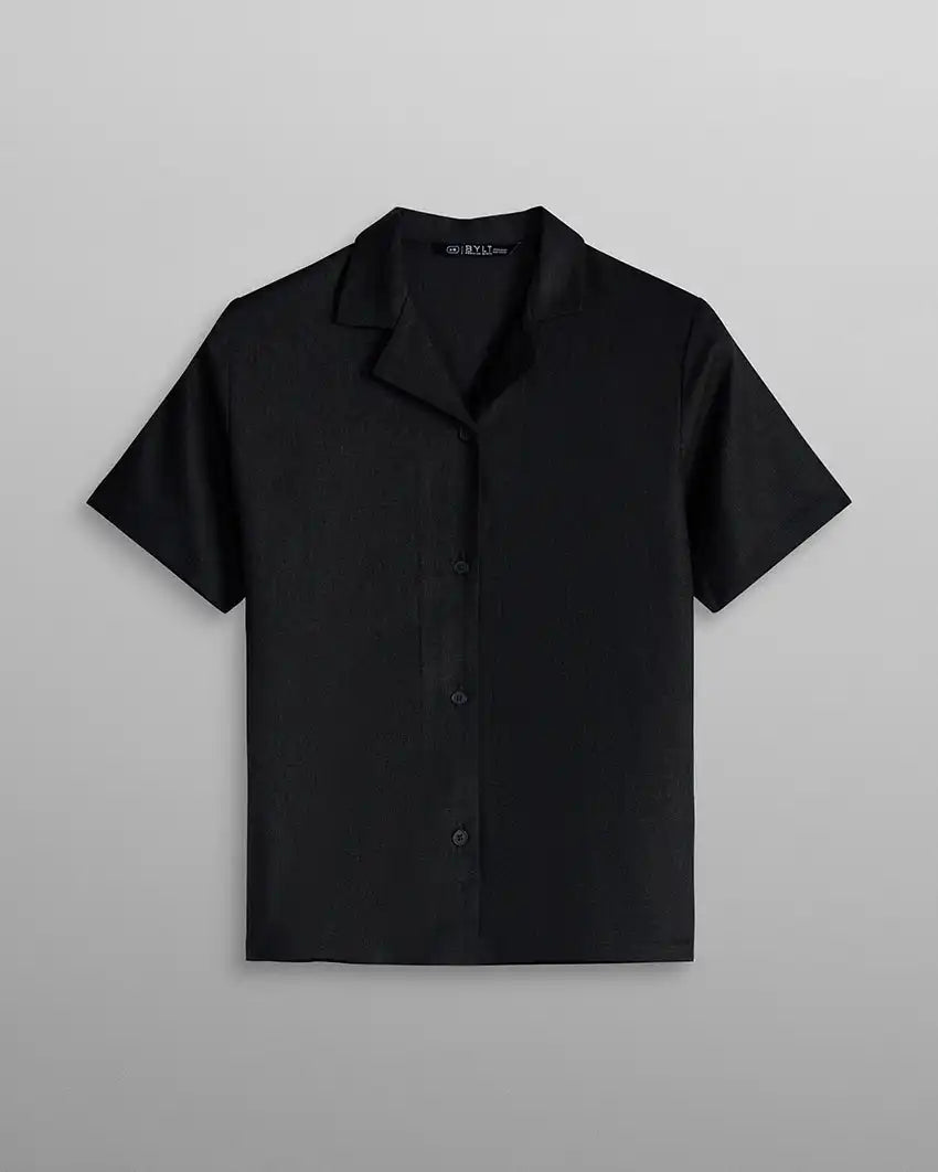 Women's Back to Basics Linen Camp Collar