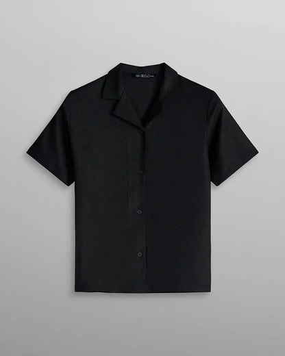 Women's Back to Basics Linen Camp Collar