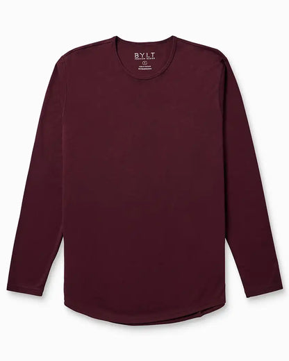 Cotton Long Sleeve Drop-Cut