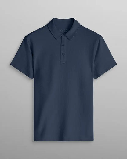 Slub Split Hem Polo