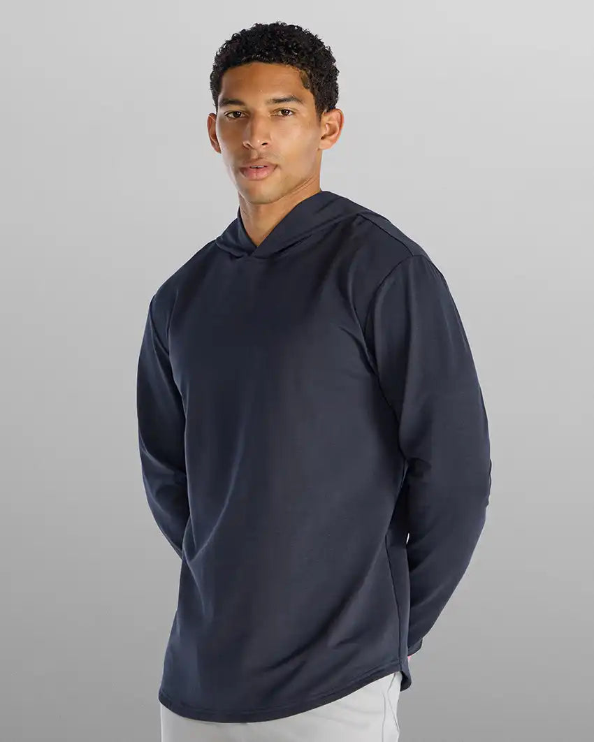 Hooded Drop-Cut Long Sleeve